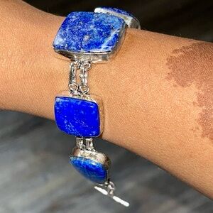Lapis Lazuli Bracelet 7 1/2” - 8 1/2”